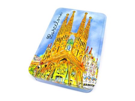 surtido de galletas barcelona sagrada familia acuarela